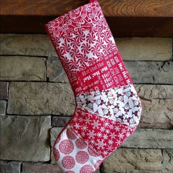 Patchwork Stocking - Handmade   - Picture 2 of 4